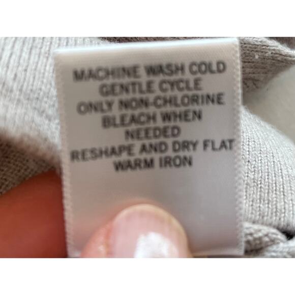 Banana Republic Factory Light Gray 3/4 Sleeve Cardigan Ruffle Trim Size XS - Picture 9 of 14